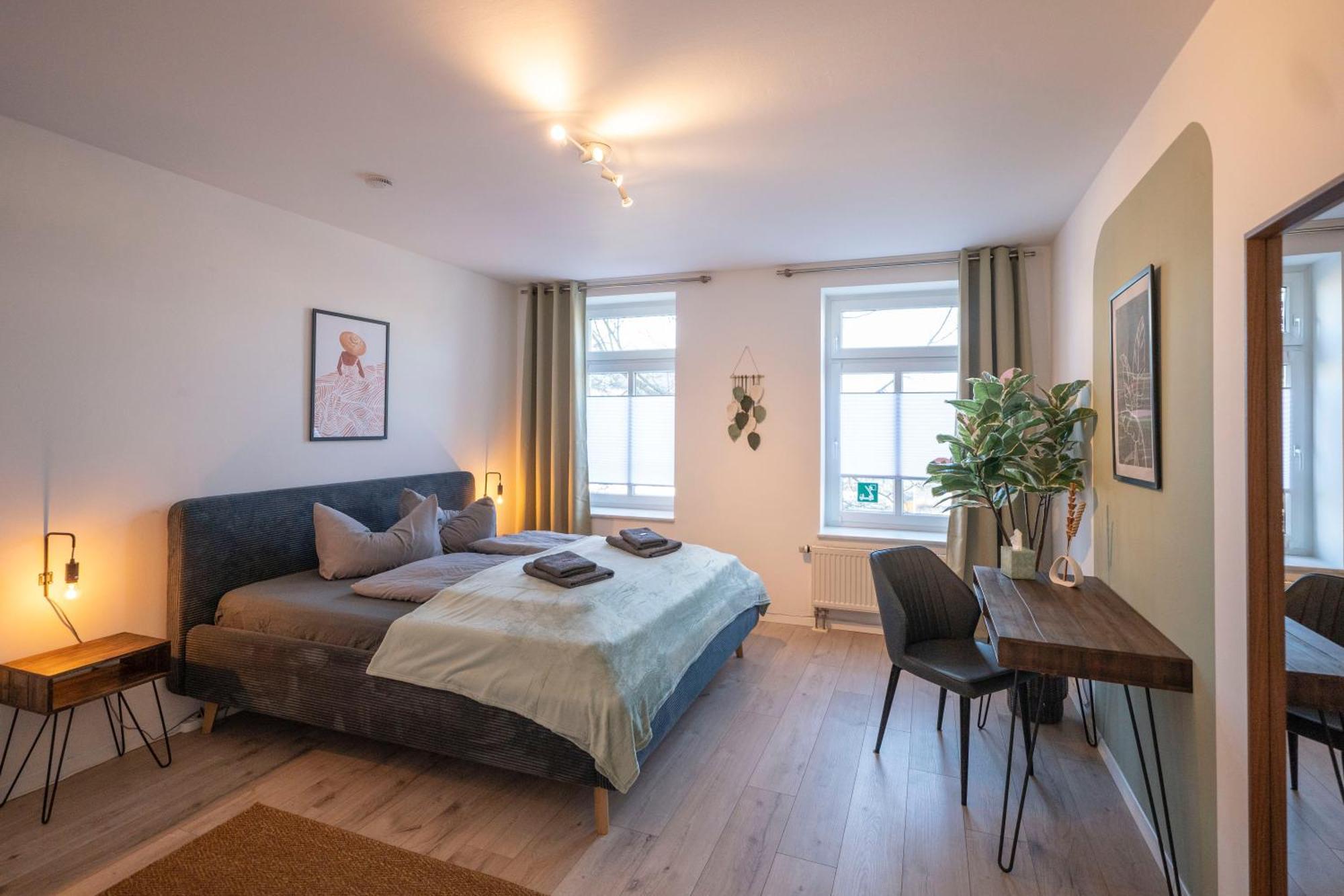 Boho-Suite - Sauna, Netflix, Nespresso, Zentral, Messe Chemnitz Exterior foto